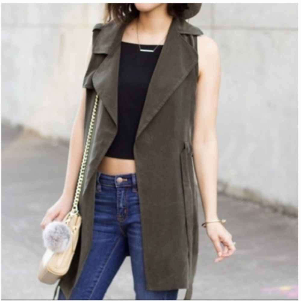 Elevenses by Anthropologie SZ MP Sleeveless Trench